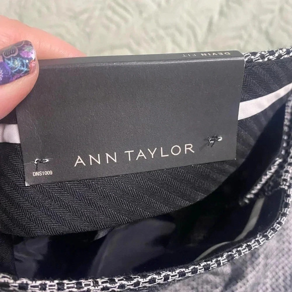 Ann Taylor Size 14 Tailored Ankle Pant Devin Straight Fit NWT New Career - Picture 5 of 10